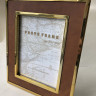 Фоторамка 27x22x2см (20х15см) (золото, шкіра)