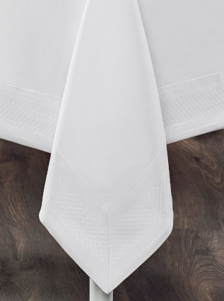 Скатертина "Honey", прямокутна біла