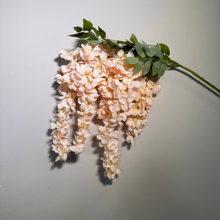 Гілка гліцинії, h-100, персикова