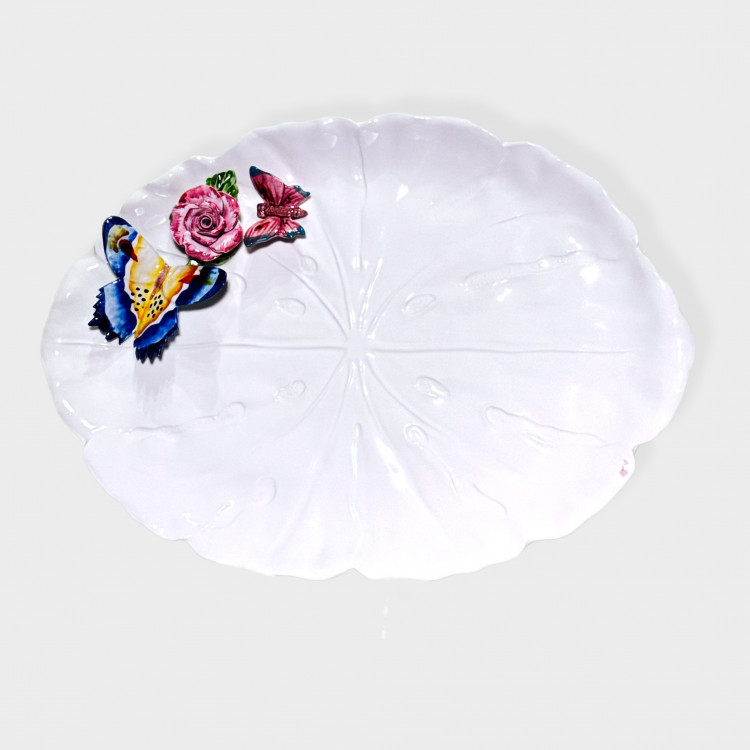 Блюдо овальне "Метелики" 40*30