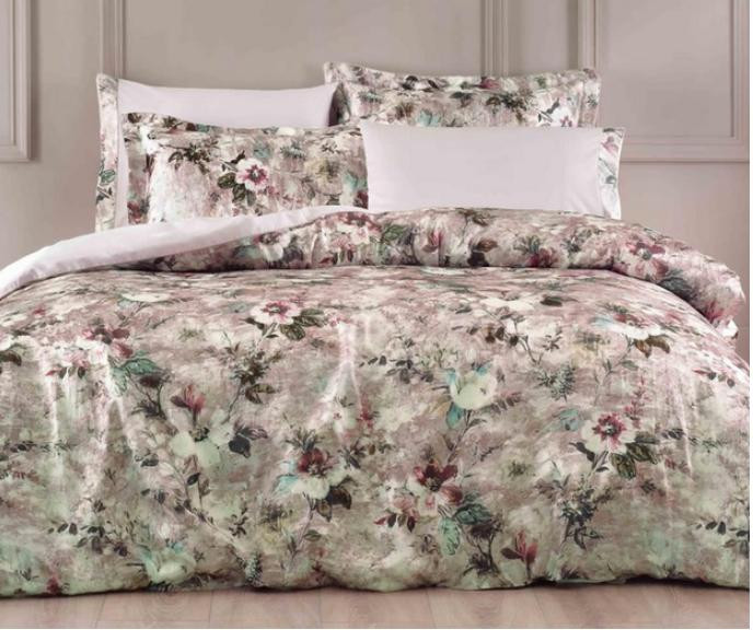 Постільна білизна з шовком "Santiago" крем/беж